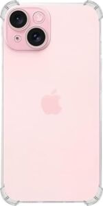 Apple iPhone 15 Plus Kapak Kamera Korumalı Airbag Antishock Köşe Korumalı Şeffaf Silikon Kılıf