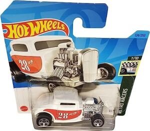 - ´32 Ford - Retro Racers 7/10 - HKH04 - Short Card - Socal - Beyaz - Mattel 2023
