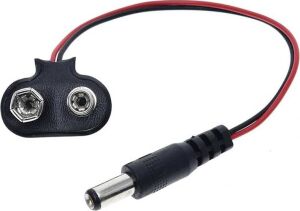 3 Adet - 9 Volt 2.1 mm Jacklı Pil Başlığı, Adaptör Dönüştürücü Bağlantı Kablosu, Jack Battery Connector, (IC-232A)