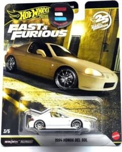 Hızlı ve Öfkeli Premium Arabalar 1994 Honda Del Sol 1:64 Ölçekli Metal Toplayıcı Araç Hızlı ve Öfkeli Film Efsanesi JHW63&APOS;TEN Esinlenildi