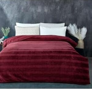 Mayer Supersoft Yumuşak Tek Kişilik Battaniye 150X230 cm Kırmızı