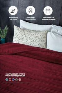 Mayer Supersoft Yumuşak Tek Kişilik Battaniye 150X230 cm Kırmızı