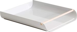 U Brands Metal Kağıt Tepsisi, Mektup Boyutu, Masaüstü Aksesuarı, Ark Koleksiyonu, Gri, 3548A02-06