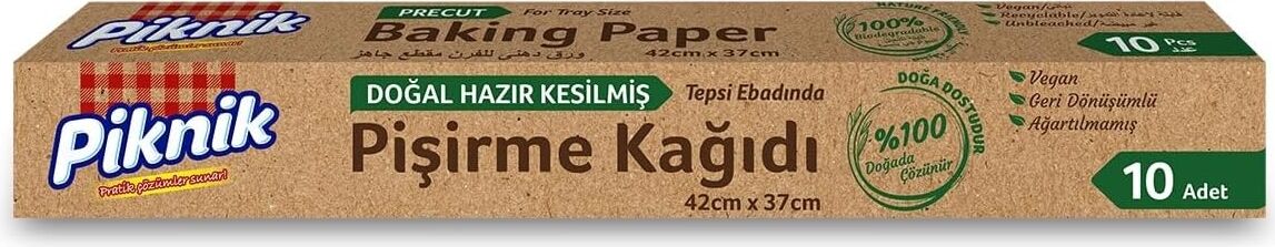 Piknik Doğal Hazir Kesim Piş. Kağ.10 Adet