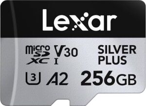 256 GB Profesyonel Silver Plus Microsdxc Hafıza Kartı W/sd Adaptör, Uhs-I, C10, U3, V30, Full-Hd ve 4K Video, 205/150 Mb/s'ye Kadar Okuma/yazma, Videografçılar, Oyuncular (LMSSIPL256G-BNANU)