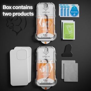 iPhone 17E / 16E / 14/13 Pro / 13 Ile Uyumlu Premıum  Hizalama Aparatlı ve Takılırken Camın Altında Kesinlikle Toz Bırakmayan Darbelere Karşı Ekstra Güçlü Ekran Koruyucu Cam