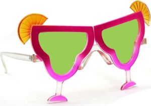 Pembe Margarita Bardak Şeklinde Parti Gözlüğü