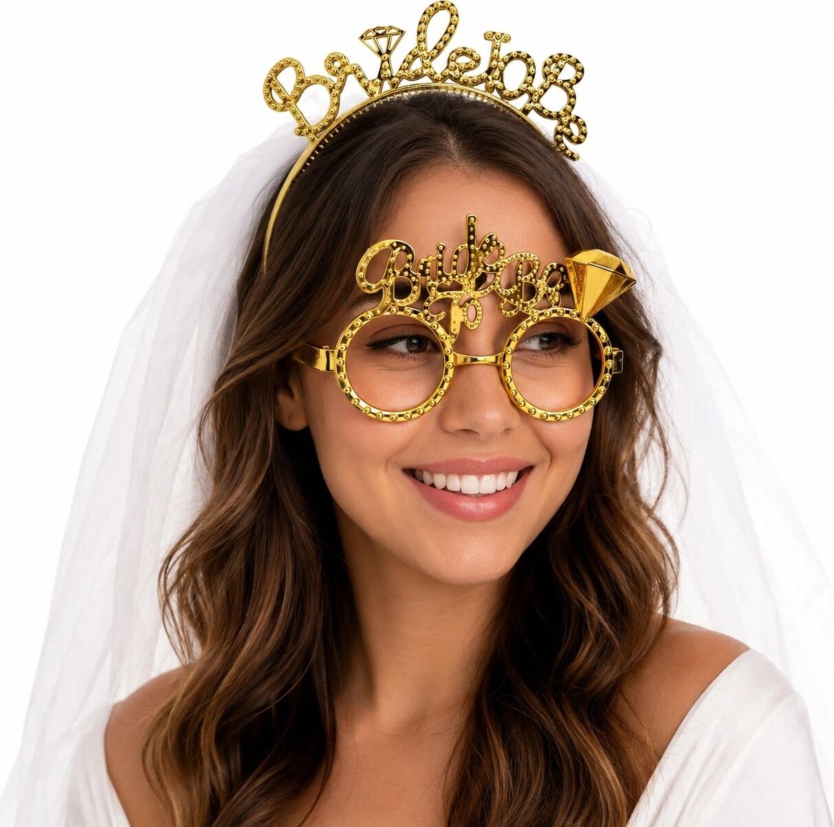Bride To Be Gold Taç ve Parti Gözlüğü Seti