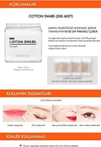 Çift Taraflı Makyaj Pamuğu Swabs (300ADET)