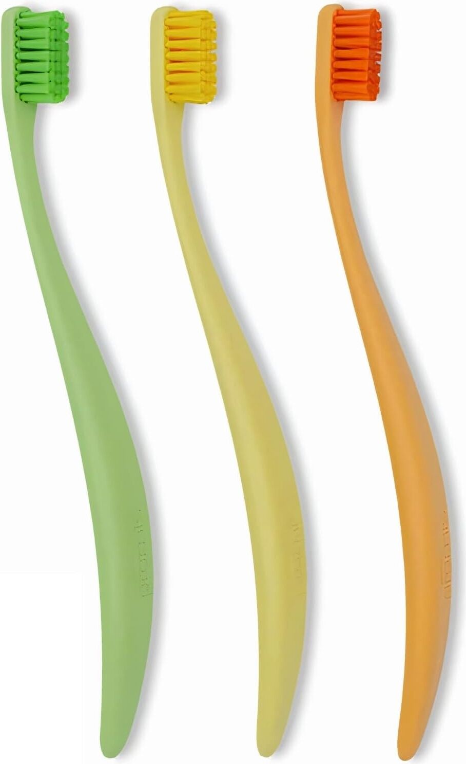 Promıs Colored Bioplastik 3’lü Diş Fırça Seti – 6750 Yumuşak Kıl, Ergonomik Lignin Sap, Canlı Renkler, Antibakteriyel, Italyan Tasarımı, Alman Üretimi