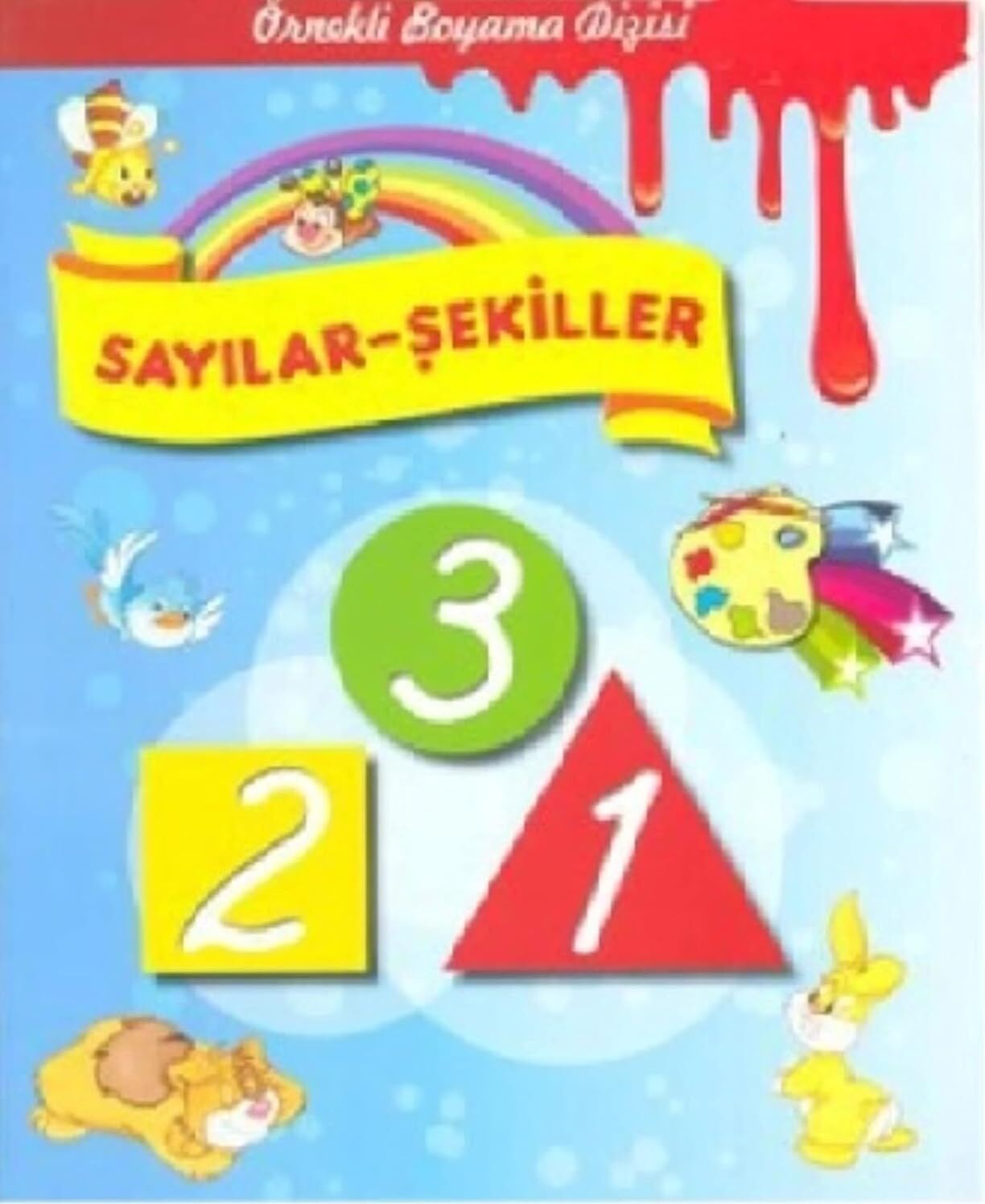 Örnekli Boyama Dizisi Sayılar Şekiller