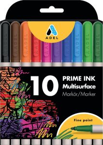 Prime Ink Multisurface 10'lu Klasik Markör