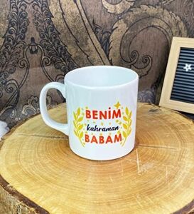 Benim Kahraman Babam Tasarımlı Kupa Bardak