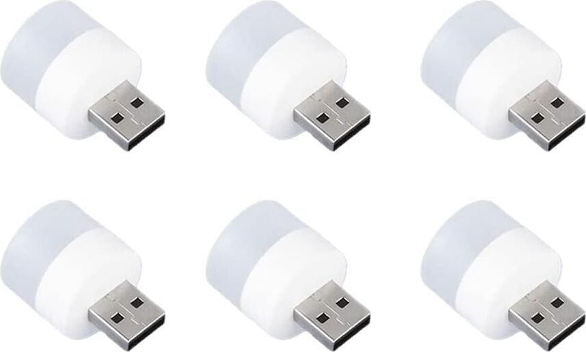 ‎monte Lua Mini LED Lambalar, Okuma Işığı, 6 Parçalı Taşınabilir Mini USB Gece Lambası, Mobil Led, Bebek Uykusu, Mobil Şarj Lambaları Için Küçük Yuvarlak Işıklar