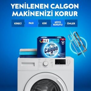 4'ü 1 Arada Çamaşır Makinesi Kir, Kireç ve Koku Önleyici Tablet (1x 40 Tablet)