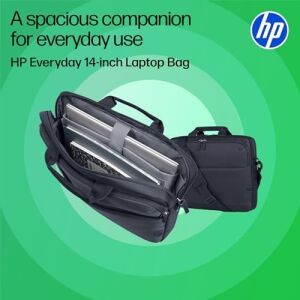 Hp 14'' Everyday Laptop Çantası, 600D Geri Dönüşümlü Polyester, 9l, Dolgulu Bölme, Su Geçirmez, Çıkarılabilir Omuz Askısı, Gri