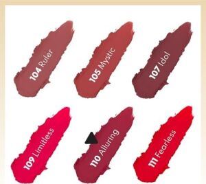 Lipstick 110 Alluring Kalıcı Mat Ruj, Kırmızı