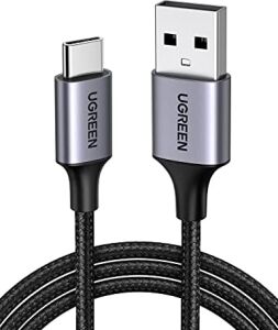 3.0 A Usb-A & Usb-C Örgülü Şarj ve Data Kablosu, 2 Metre, Siyah, 60128