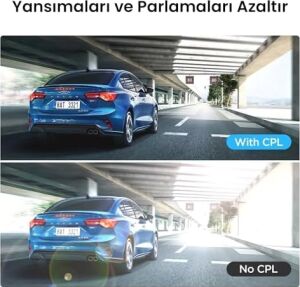 Viofo CPL-600 Polarize RTC420/RC320/A329S/A329T/A229 Ultra Arka Kamera Uyumlu Cpl Filtre