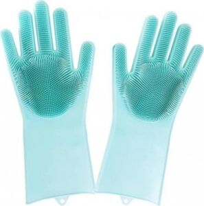 Sihirli Isıya Dayanıklı Silikon Çok Amaçlı Bulaşık Eldiven Fırçası Magic Gloves
