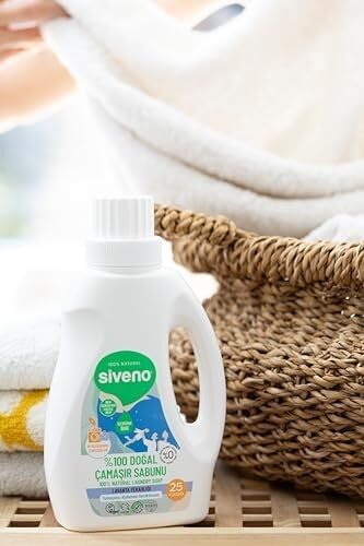 %100 Doğal Çamaşır Sabunu Bitkisel Deterjan Yumuşatıcı Gerektirmez Konsantre Vegan 750 ml