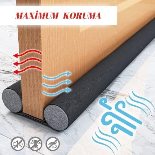 , Kapı Altı Rüzgar Önleyici, Isı Yalıtım Süngeri, Kapı Altı Sızdırmaz Bant, Eşik Altlığı, Kapı Stoperi, Cereyan Önleyici, Yakıt Tasarrufu (Siyah)