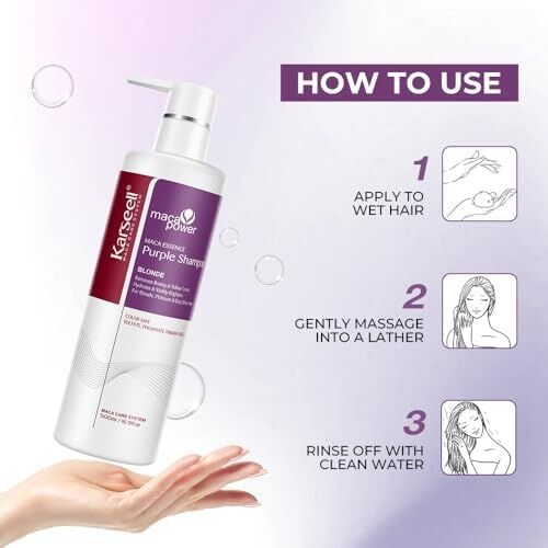 Maca Özlü Blonde Turunculaşma Karşıtı Purple Mor Şampuan 500 ml