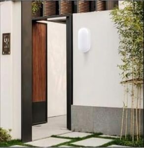 Banyo Tavan Lambası  20W Oval Balkon Tavan Lambası 6400K Beyaz LED Işık Teras Duvar Lambası (Beyaz)