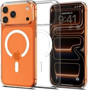 Crystal Sert Mika Magsafe Özellikli Şeffaf Premium Kılıf, iPhone 17 Pro Max ile Uyumlu