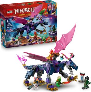 Usta Ejderha Rontu 71842-7 Yaş ve Üzeri Kız ve Erkek Çocuklar Için Mermi Atıcısı Olan Oyuncak Ejderha ve 4 Minifigür Içeren Yaratıcı Oyuncak Yapım Seti, Doğum Günü Hediyesi (381 Parça)
