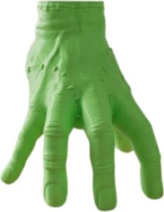 3D Yeşil El Tasarım Dekor 27X22 cm Büyük Boy Şık Obje