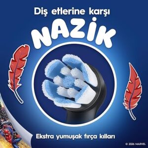 Io Çocuk 6+ Spiderman Diş Fırçası Yedek Başlığı 4 Adet