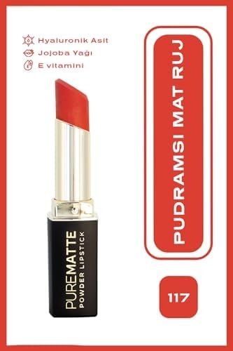Powder Lipstick No: 117 - Nemlendirici Pudramsı Mat Ruj