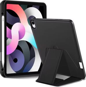 iPad Pro 12.9 5.nesil Uyumlu Kılıf - Lüks Kadife Iç Kaplamalı, Mıknatıslı V-Stand Tablet Arka Kapak A2378-A2461-A2379-A2462