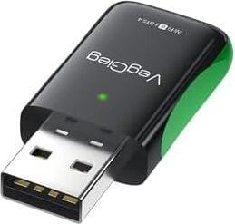 1100 Mbps Dual Band Wi-Fi 6 Alıcı ve Bluetooth 5.4 Adaptör Mini USB Dongle