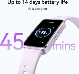 Band 10 Akıllı Saat – Yapay Zeka Destekli Spor Takibi, Profesyonel Düzeyde Uyku Analizi, Uyku Nefes Farkındalığı, 14 Güne Kadar Pil Ömrü, Ios ve Android Uyumlu, Siyah