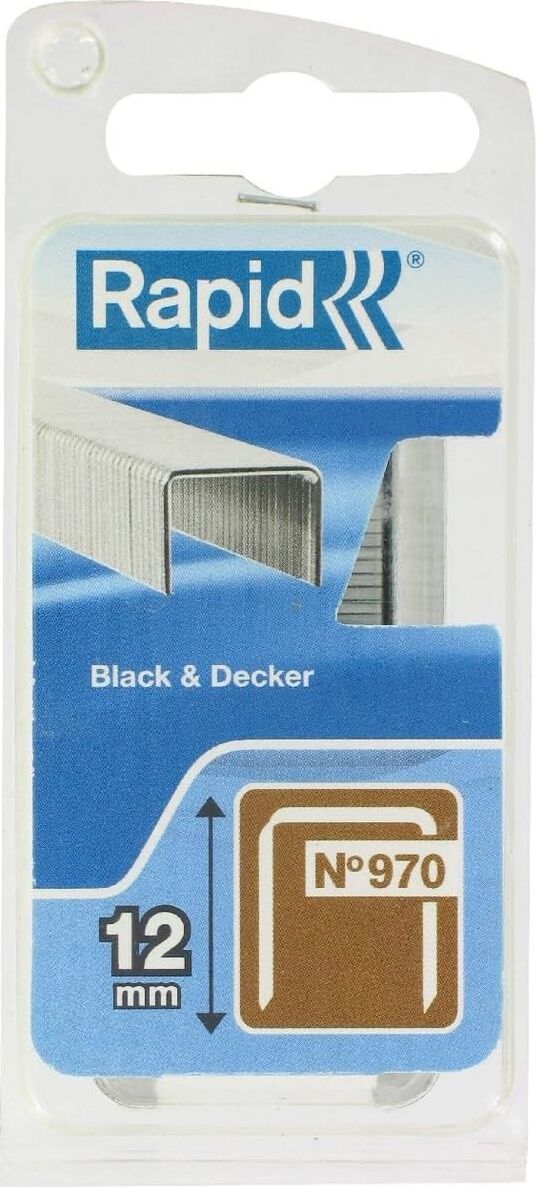 Zımba Teli Tip 970, 12 mm Zımba, 672 Adet, Düz Tel Kıskaç, Black & Decker El ve Elektrikli Zımba Için