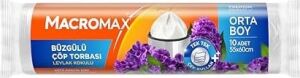 Macromax Büzgülü Leylak Çöp Torbası Orta Boy 10'lu