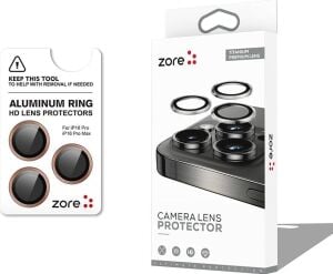 Psr Aksesuar iPhone 16 Pro Max Cl-12 Premium Safir Kamera Lens Koruyucu - Anti-Reflective & Parmak Izi Bırakmayan | Kolay Takılan Tam Koruma (Çöl Titanyum, iPhone 16 Pro Max)