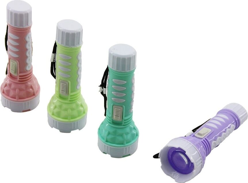 Mini Boy LED El Feneri - Pilli - Renkli Plastik