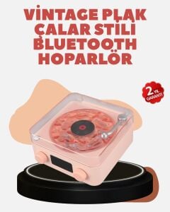 Retro Kristal Netliğinde Ses – Gece Işıklı Retro Bluetooth Hoparlör