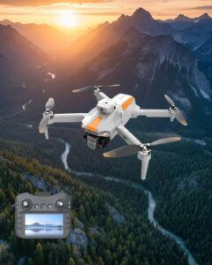 Takip Modlu Drone 1080P Kamera Uzun Menzil ve Yedek Bataryalı