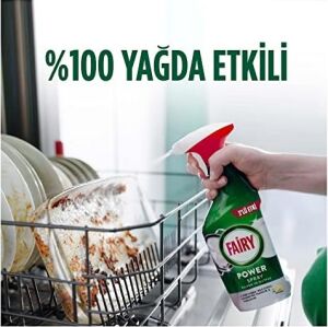 Power Sprey, 3'ü 1 Arada, Bulaşıklarınız ve Mutfağınız Için Zahmetsiz Temizlik ve Parlaklık, Limon Kokulu, 800ML