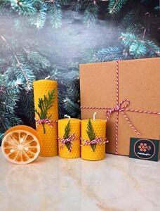 Balmumu Mum Bodrum Gliserinli Bitkisel Sabun Bal Mumu Mum Beeswax Candle Set