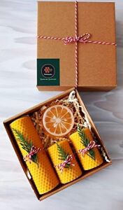 Balmumu Mum Bodrum Gliserinli Bitkisel Sabun Bal Mumu Mum Beeswax Candle Set
