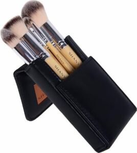 Shany I Love Bamboo - 7 Parça Petite Pro Bambu Fırça Seti, Taşıma Çantalı
