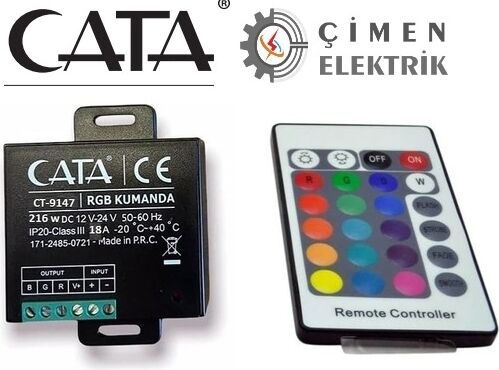 1 Adet Cata Ct 9147 18A - 216W Rgb LED Kumandası