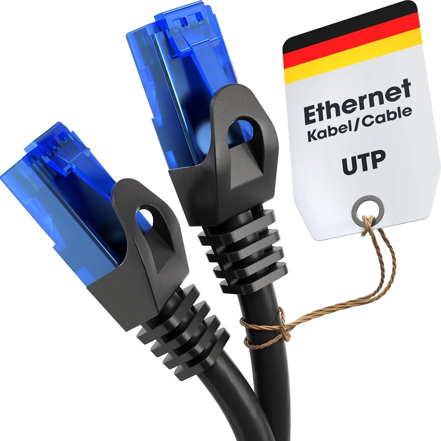 – Ethernet Kablosu, Ağ Kablosu, Lan – 5m – 0,25-30M Arasında Mevcuttur (10GBPS, Gigabit Ağlar Için Fiber Hızı, ile Switch/router/modem, Siyah/mavi)