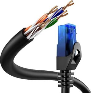 – Ethernet Kablosu, Ağ Kablosu, Lan – 5m – 0,25-30M Arasında Mevcuttur (10GBPS, Gigabit Ağlar Için Fiber Hızı, ile Switch/router/modem, Siyah/mavi)