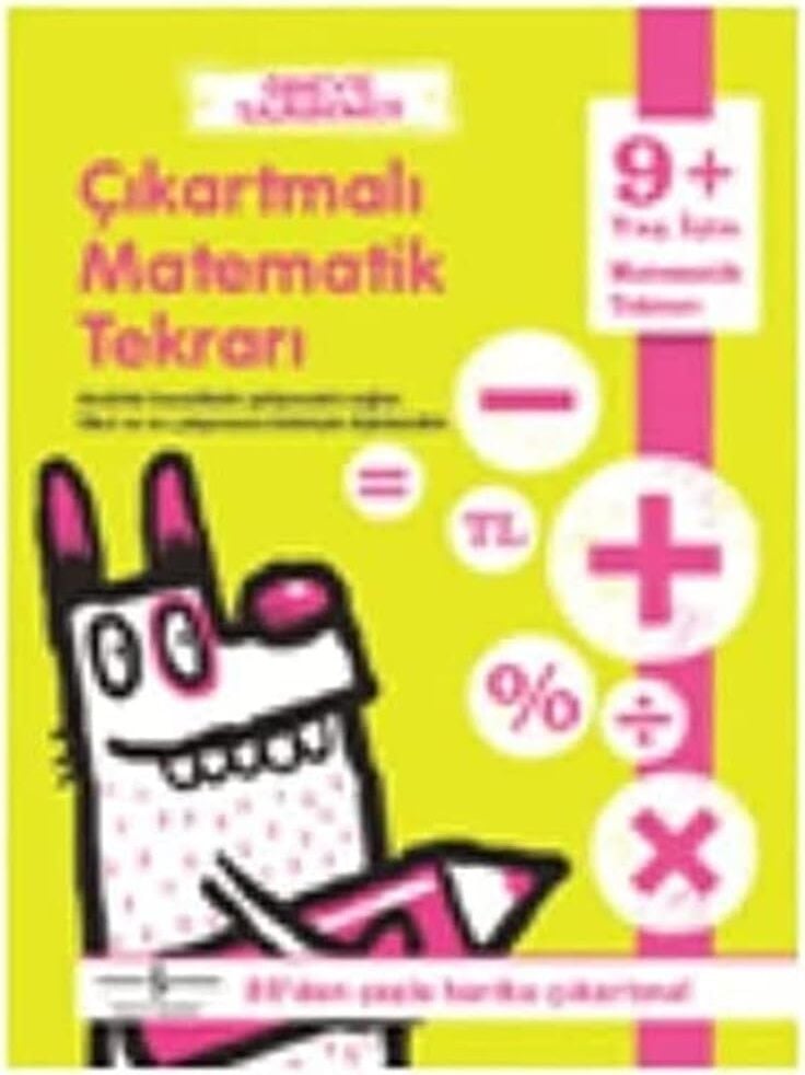 Ödeve Yardımcı Çıkartmalı Matematik Tekrarı 9+: 9+ Yaş Için Matematik Tekrarı